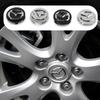 56MM Car Logo Wheel Center Hub Caps Badge Cover Sticker For Mazda Axela Demio Atenza CX CX3 CX7 CX30 CX60 CX9 2 3 4 323 MX3 MX6