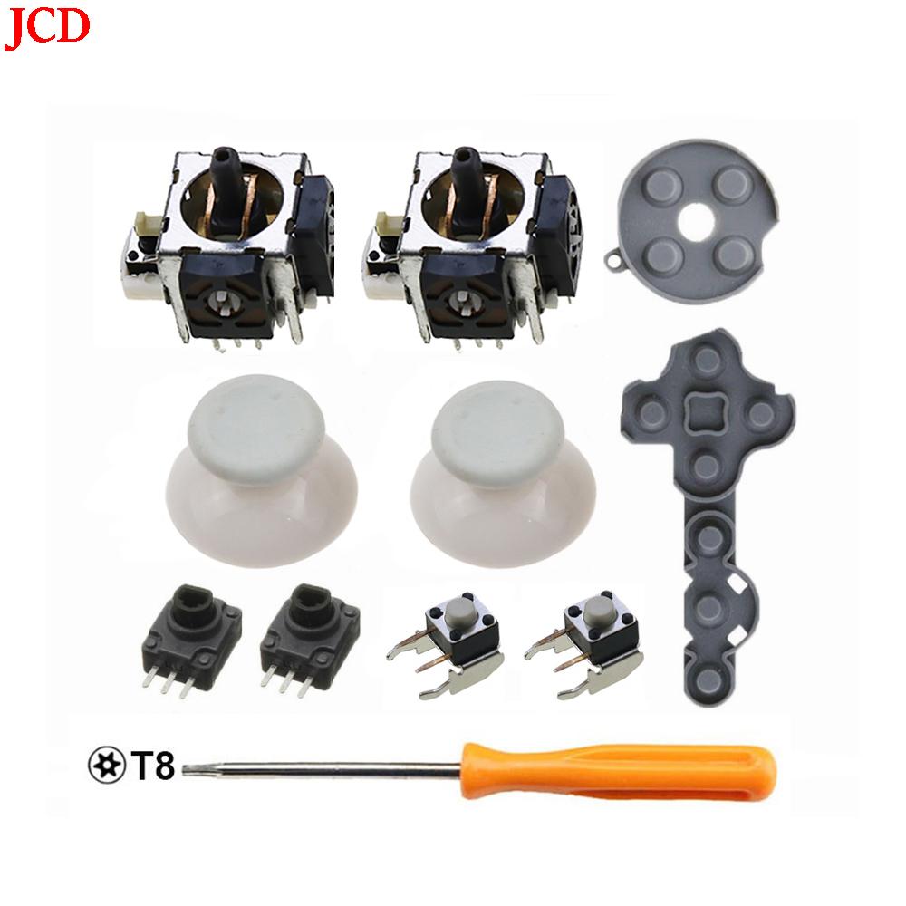 JCD 11 in 1 for Microsoft Xbox 360 Controller Analog Stick Sensor Potentiometers + Thumb Grips LT RT Trigger Switch Buttons