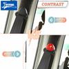 JIDIXIAN Red ABS Interior Decoration Trim Fit for Jeep Wrangler TJ 1997-2006 Car Instrument Panel Horn A/C Switch Accessories we1