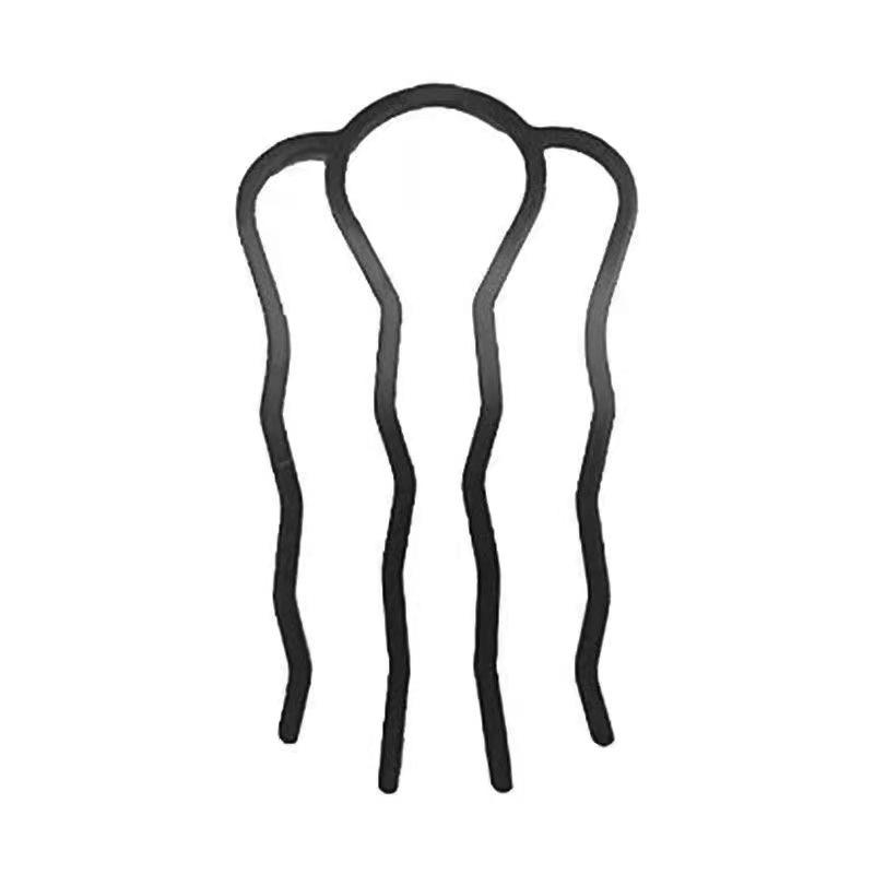 Siebenzahnige Haarnadel U-förmiger Kamm Haarspange für Dutt-Hochsteckfrisuren