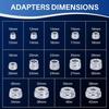 17PCS Bearing Race and Seal Driver Disc Tool Master Set Wheel Axle Bushing for Motorbikes Wheel Bearings