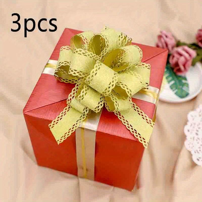 3pcs Children's Birthday Gift Packaging Ribbon Ribbon Wedding Car Wedding Ribbon Wedding Room Decoration Flower Ball.
