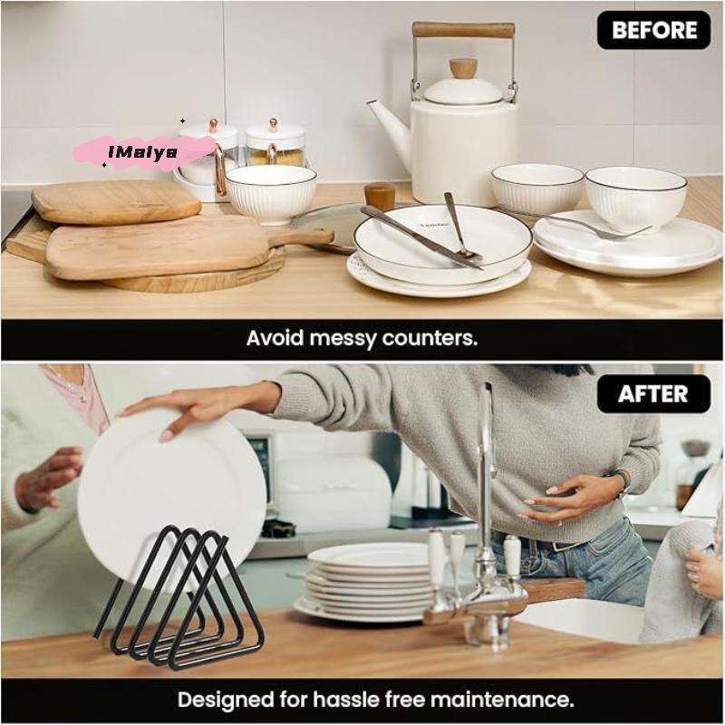 Iron Cutting Board Stand Kitchen Storage Rack - Organizer for Cutting Boards Easy Access Storage Solution for Your Kitchen