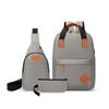 2025 Neuer Oxford Rucksack USB-Aufladung Dreiteiliges Set Reisetasche Unisex Business Computertasche Hohe Kapazität Freizeit Büchertasche
