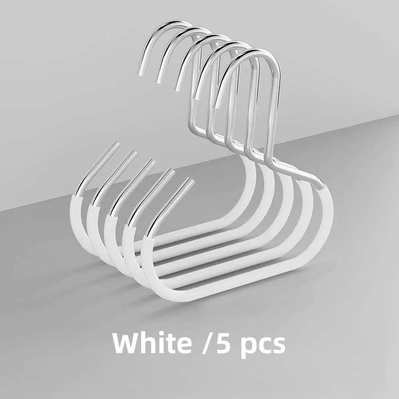 5 Stück Hutaufhänger, Rutschfester Hängeständer, Runde Haken, Edelstahlhaken für Kleiderschrank, Geeignet für Hüte, Gürtel, Krawatten, Schals