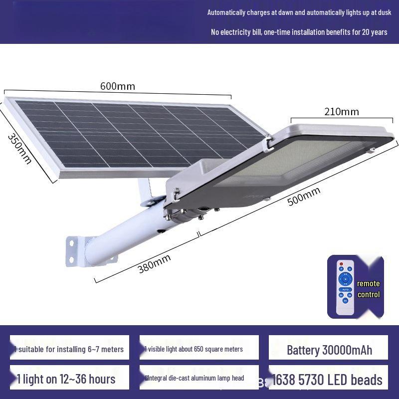 Solar Sensor Street & Courtyard Floodlight