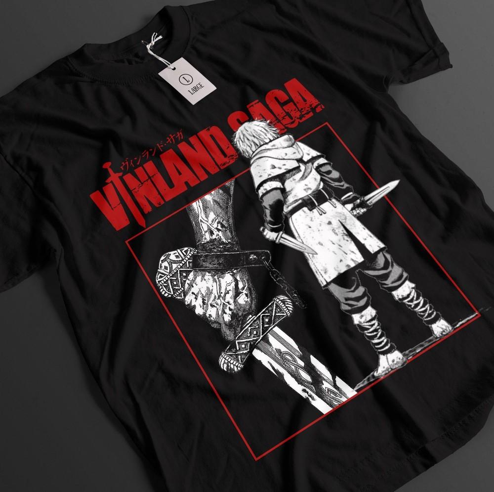 

Vinland Saga Shirt Thorfinn Tshirt Askeladd T-Shirt Canute Top Thors Anime Tee M