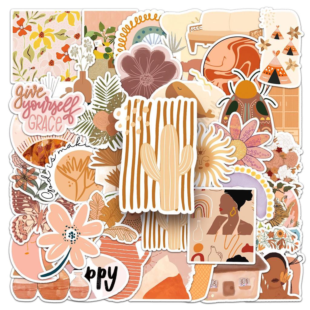 50 Graffiti Stickers for Freshman Accounts DIY Skateboard Phone Case Suitcase Stickers Waterproof