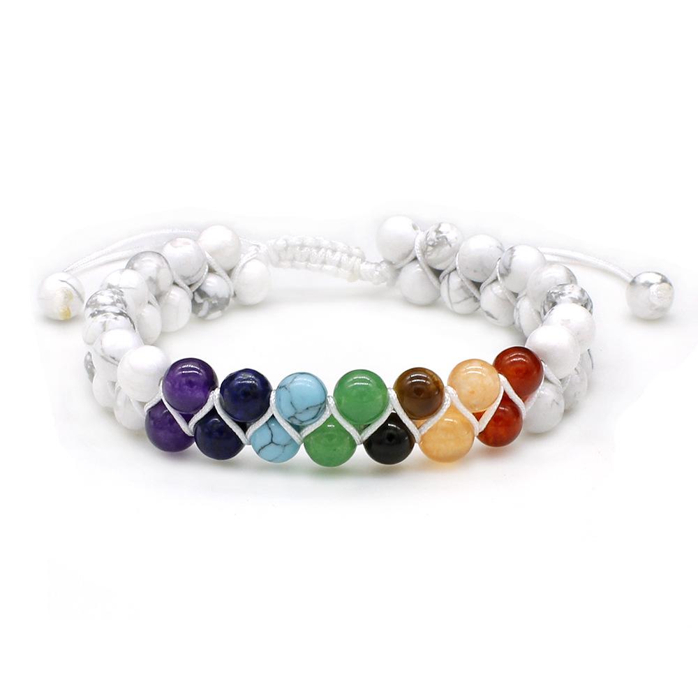 JYL TS Bracelet Cross  Onyx Style Combines Faith And Strong Protection Colorful white pine