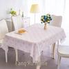 European Plain Lace Waterproof PVC Tablecloth - Anti-Scalding, No-Wash, Rectangular Dining & Coffee Table Mat