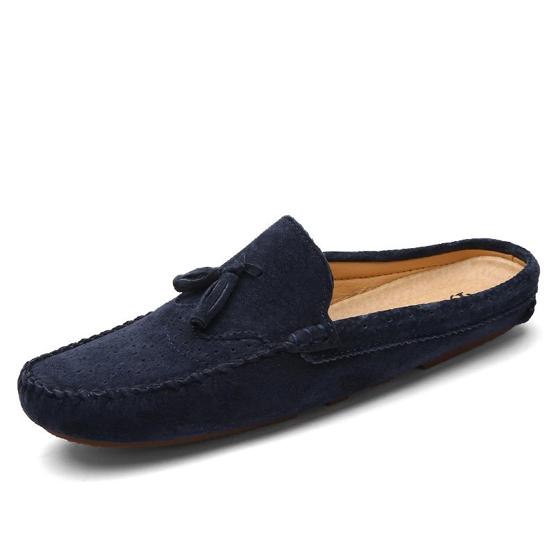 Fashion High Quality Genuine Leather Shoes  Men Loafers Shoes Spring Summer Hot Sell Moccasins Men Flats Lightweight Driving Shoes