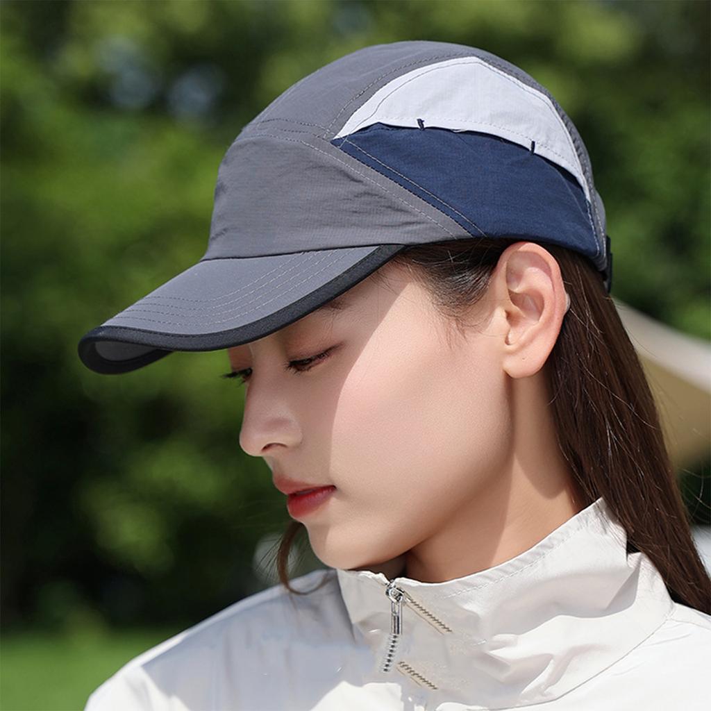 Unisex Quick Drying Baseball Cap, Outdoor Sports Hiking Cap, Thin Breathable Color Blocked Hat