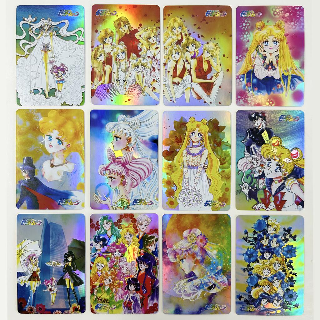 Diy 18pcs/set Sailor Moon Tsukino Usagi Self Control Collect Signature Trading Flash Card Anime Christmas Durable Gift