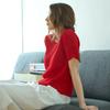 KELLY DONAHUE Colored Curly Round Knit Red