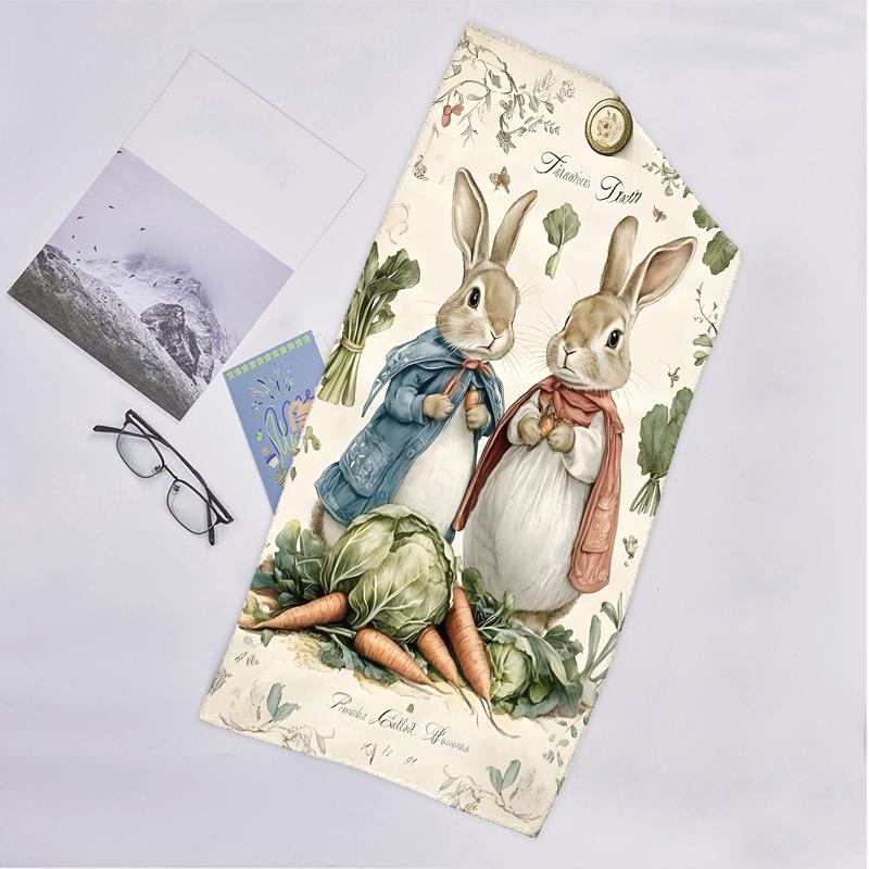 Peter Rabbit Fashion Beach Towel: Ideal for Summer Adventures Soft, Absorbent and Quick Drying Suitable for Swimming and Bathing