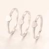 Fresh Stainless Steel Closed-mouth Heart-shaped Ring for Women - Simple Finger Jewelry Accessory