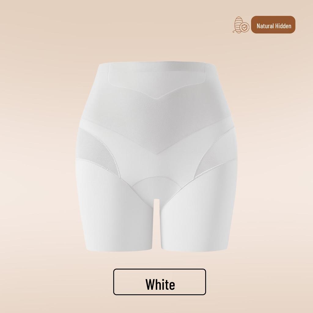 Women's Seamless Ice Silk Safety Shorts - Foundation Color, Invisible, Anti-Exposure, Wear Without Underwear, 3-in-1 Base Layer.