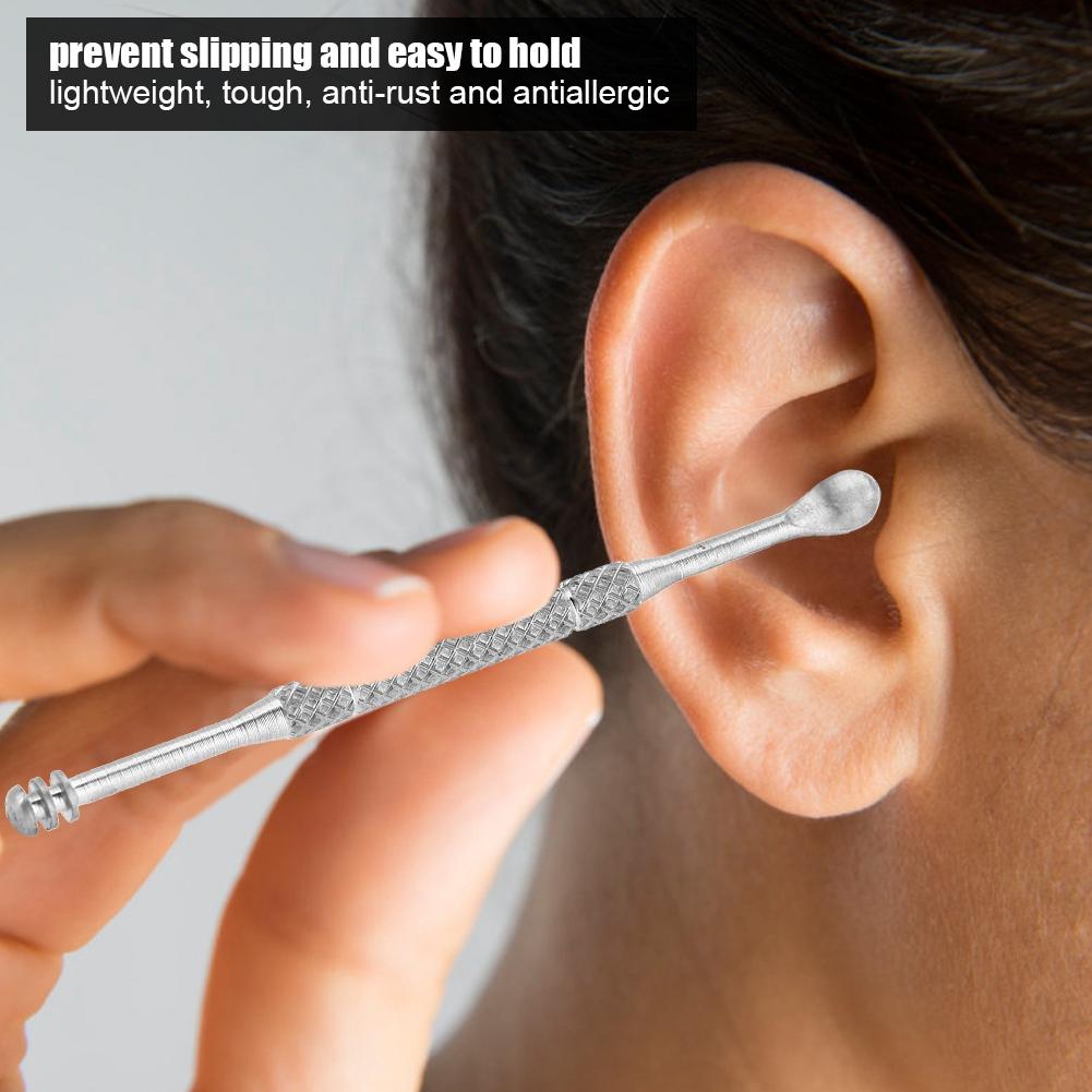 Mini Portable Titanium Spiral Ear Pick Scoop Cleaner Tool Earpick Accessory