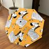 1PC Zebra Orange Umbrella-8-Rib Reinforced Portable Folding Travel Suitable for All Seasons Outdoor Daily Use-G346