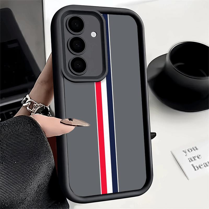 Phone Case for Samsung Galaxy A17 A16 A15 A14 A13 Luxury Sports Line Cool Stripe A56 A36 A26 A55 A35 A25 A54 A34 A24 A53 A33 A23