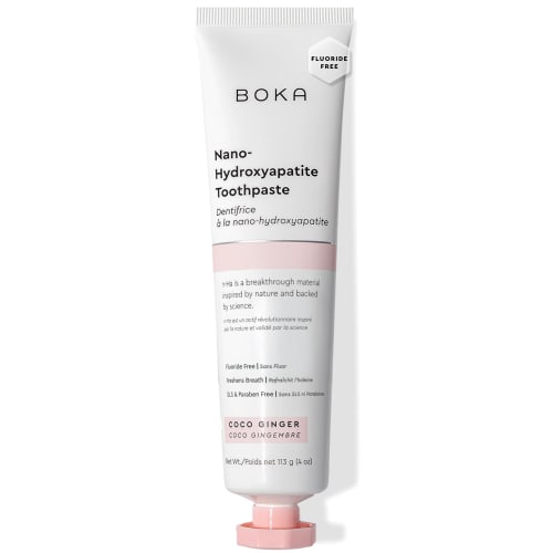 

Зубная паста Boka Coco Ginger - Наногидроксиапатит для реминерализации и чувствительности, без фтора I Рекомендовано стоматологом, Сделано в США I 4 унции