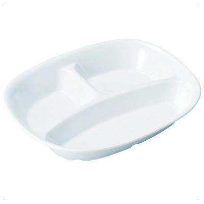 20cm Deep, Three-Compartment Plate, Horizontal, by Maruku Paju (Official) - Shatter-Resistant, Suitable for Baby Chairs, Children's Dishwasher and