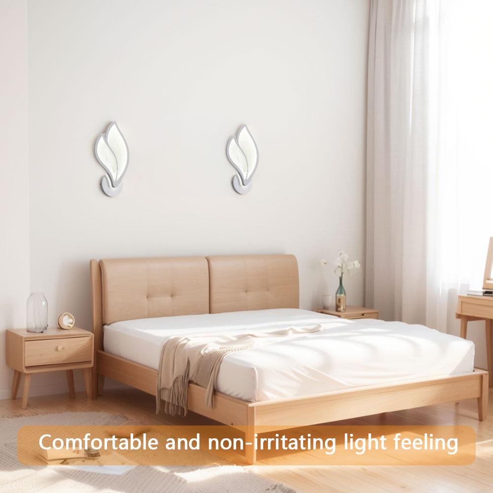 Lampă de perete petală Aplice de perete cu LED din acril Aplic modern de interior pentru dormitor, living
