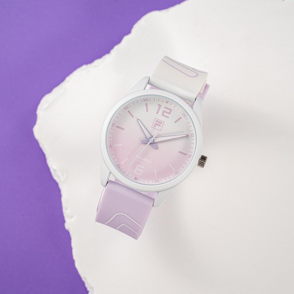 FILA 6485 Series Quartz Watch Silicone Strap 43mm Blue Dial Fashion Trend Women watches FLM38-6485-004
