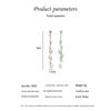 925 Sterling Silver Pearl Tassel Earrings - Trendy Korean Style Women's Ear Drops
