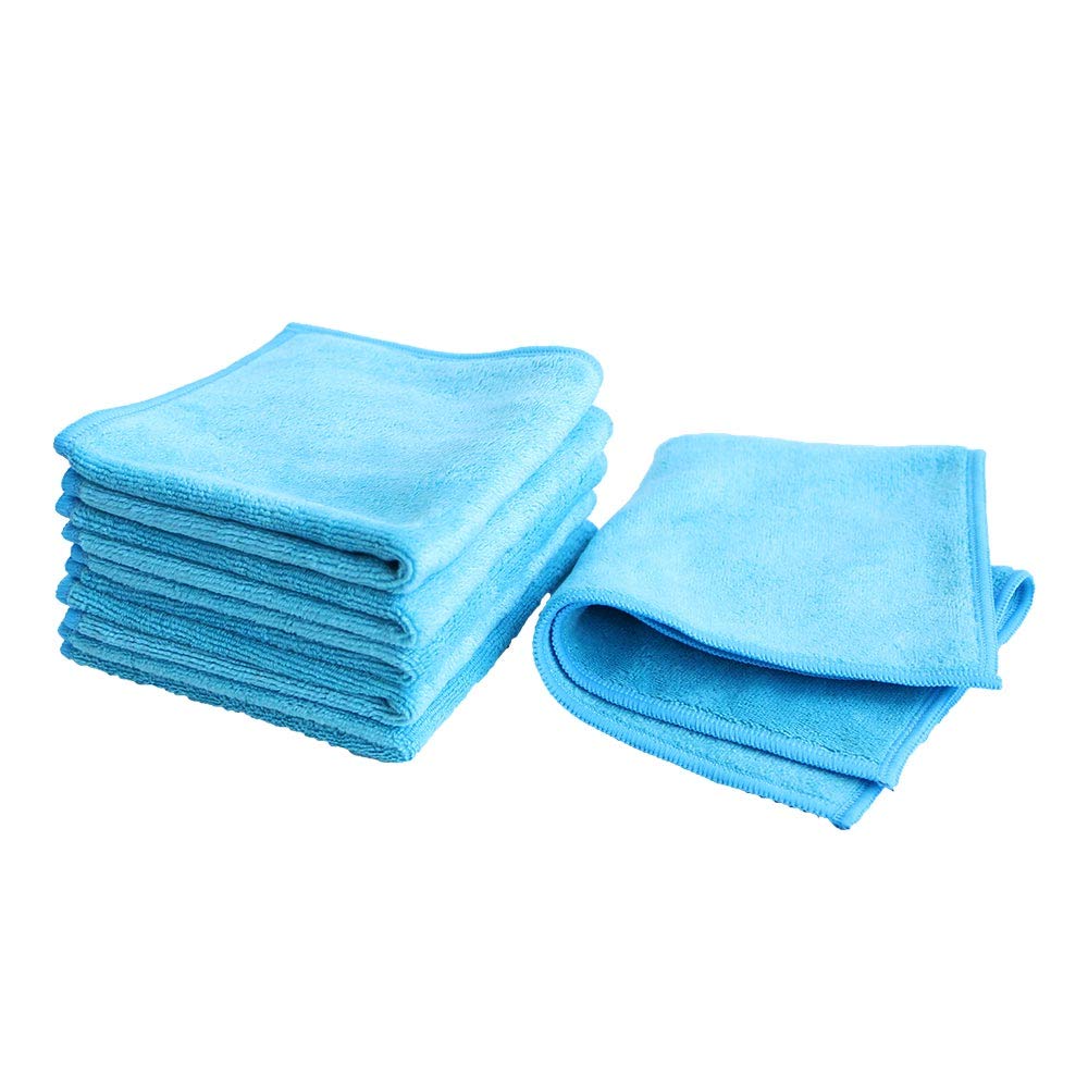 

imaa Hand Set of 25cm x Hawaiian Blue Quick-Drying Handkerchiefs, Absorbent, Quick-Drying, Towels, 6, 25cm,