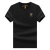 STORN Pure Cotton Business Casual Short Sleeve Crew Neck T Shirt Embroidery Paul Style T Shirt