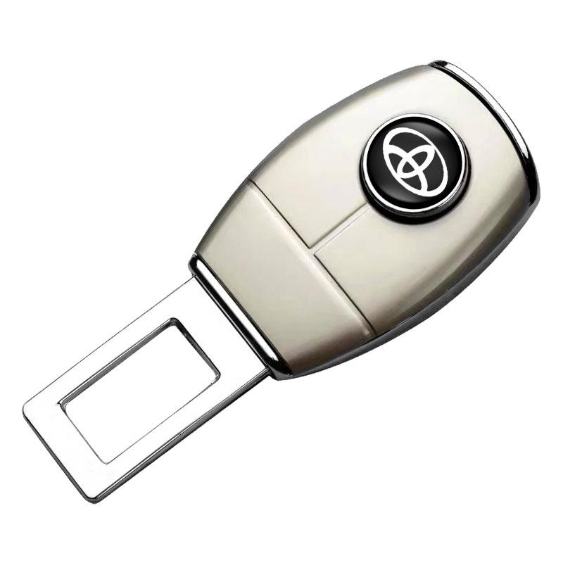 1/2PCS Car Seat Belt Clip Extension Plug Buckle Car Accessories for Toyota TRD GR C-hr Prado Rav4 Yaris Hilux Prius Avensis Corolla Camry