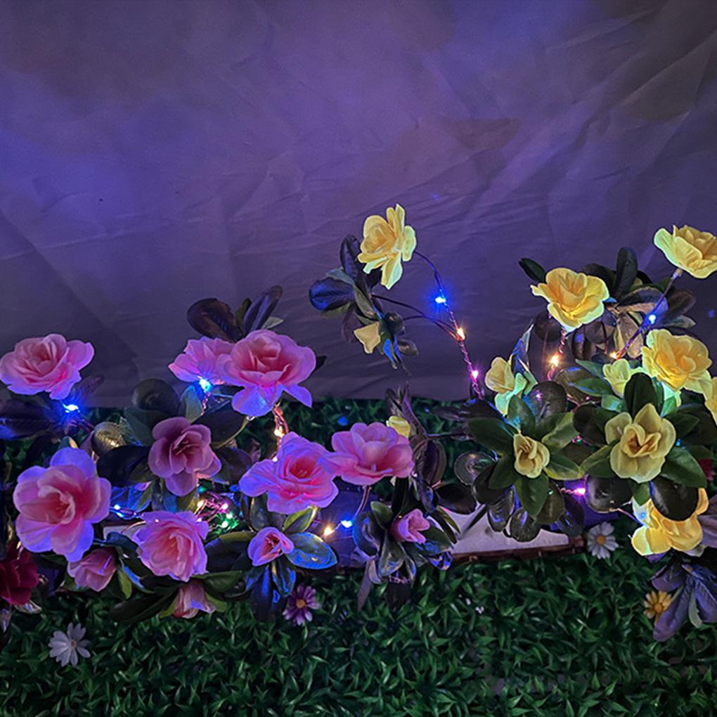 

Водонепроницаемые солнечные садовые фонари для газона и цветов, солнечные цветы, лампа Азалия, светодиодные, энергосберегающие warming lamp