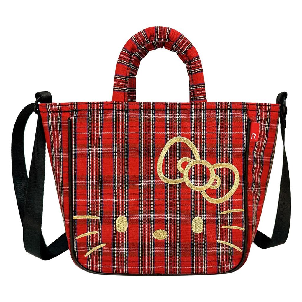 Sanrio Hello Kitty Schulter-Tragetasche ROOTOTE Sanrio 2-Wege (Grüner Scheck)