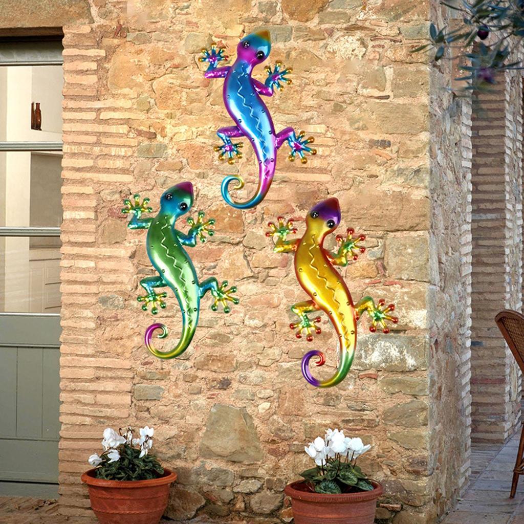 Vivid Wall Decor Gecko Large Hanging Plaque Ornaments Art with