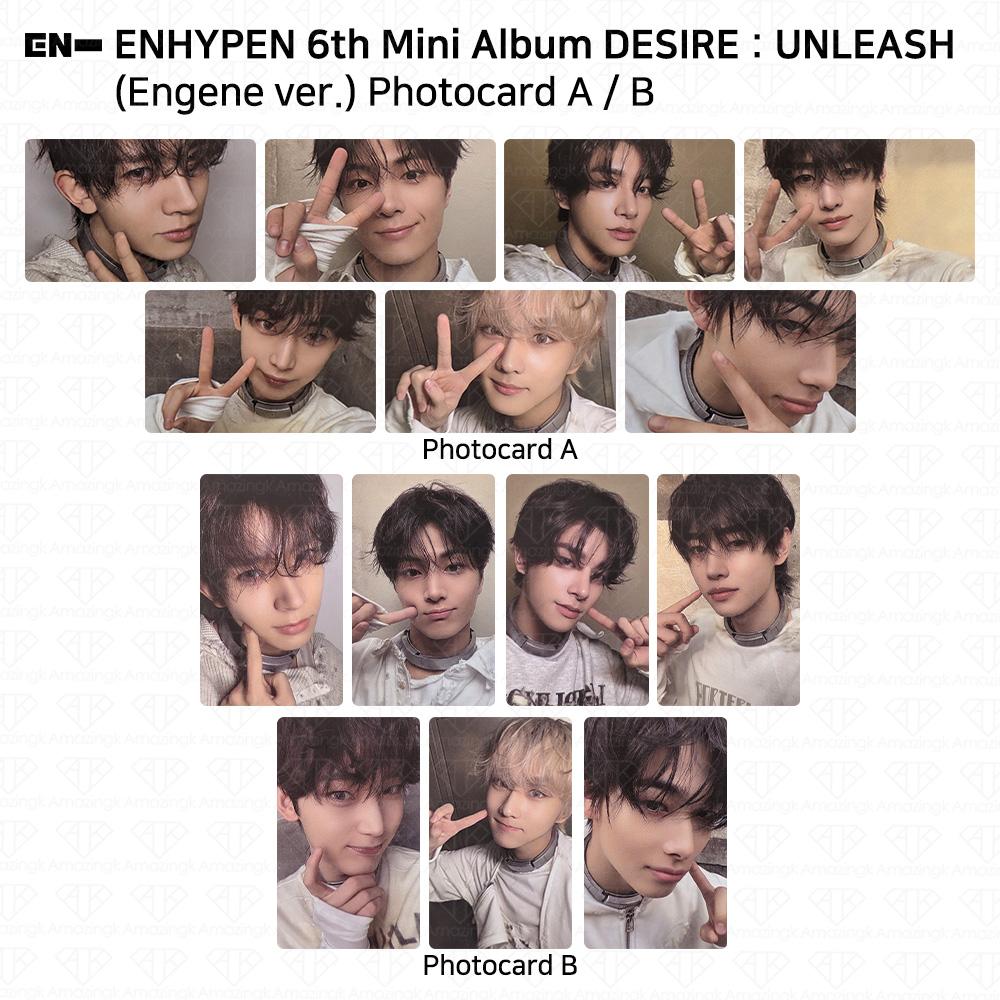 ENHYPEN 6. mini album Touha : Uvolněte Engene ver. Oficiální KPOP fotokarta