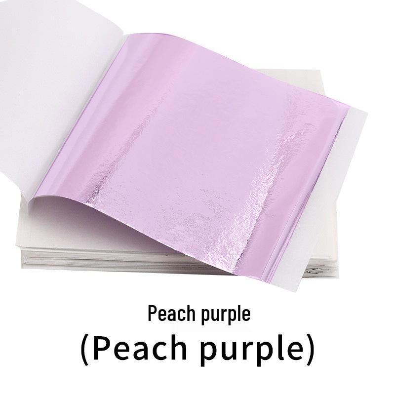 Imitation Gold Leaf Paper 9cm DIY Gilding, Decorative Sheets - 50 Sheets, Various Colors