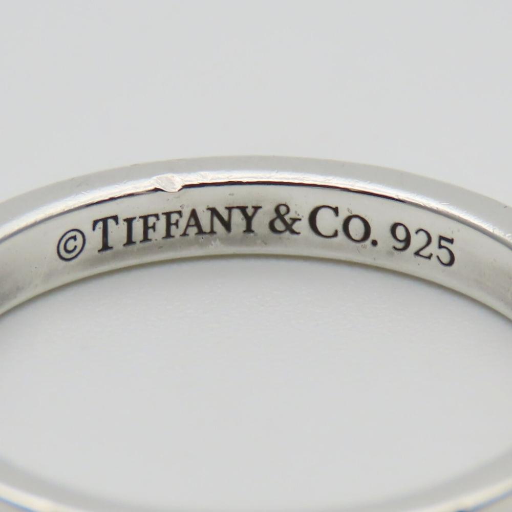 Used TIFFANY&Co. Ring Notes Narrow New York EU#57 Silver925 2.9g Silver Accessories