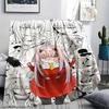 1PC DARLING In the FRANXX Zero Two Print Flannel Blanket, High Quality All Seasons, Home Decor, Warmth and Comfort, Perfect for Christmas Gifts