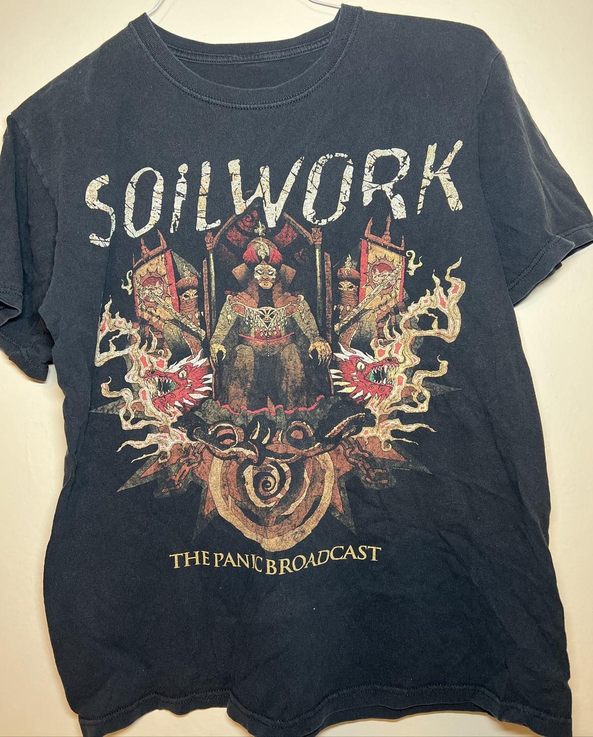 Soilwork Band - The Panic Broadcast Shirt Classic Black Unisex S-5XL E2141 XL