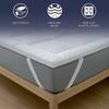 The White Stone Surmatelas en ouate de 800 g | Protège-matelas rembourré en billes de ouate avec revêtement en microfibre respirante 
