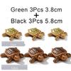 Cute Turtle Family Floating Ornaments 5-Pack Mini Aquatic Ornaments for Ponds and Aquariums Realistic Floating Garden Ornaments