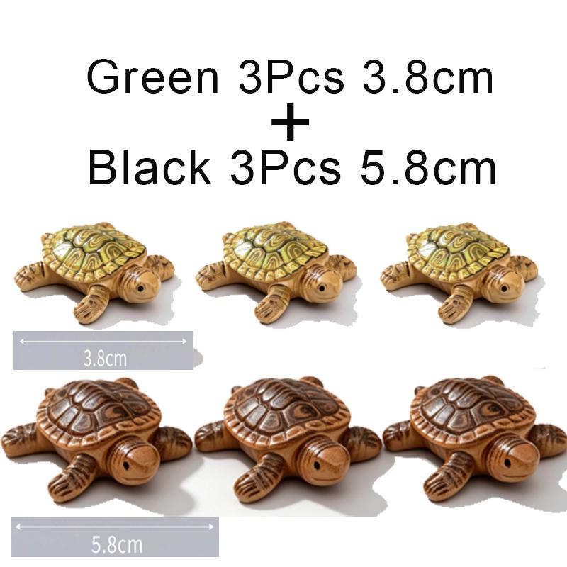 Cute Turtle Family Floating Ornaments 5-Pack Mini Aquatic Ornaments for Ponds and Aquariums Realistic Floating Garden Ornaments