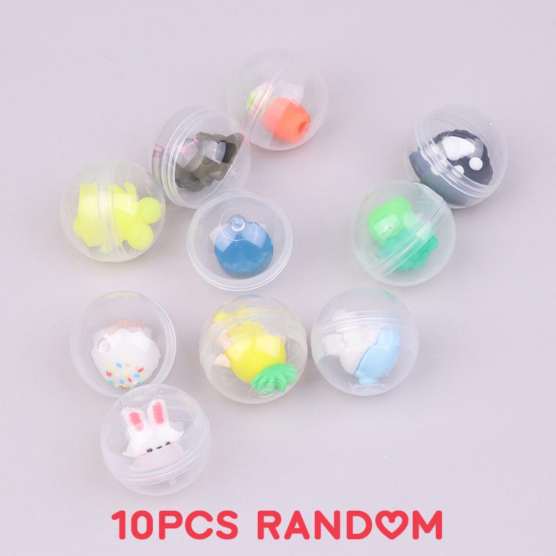 10pcs 32mm Children Mini Little Animal Toys Funny Pet Ball Egg Capsule Toys For Vending Machine