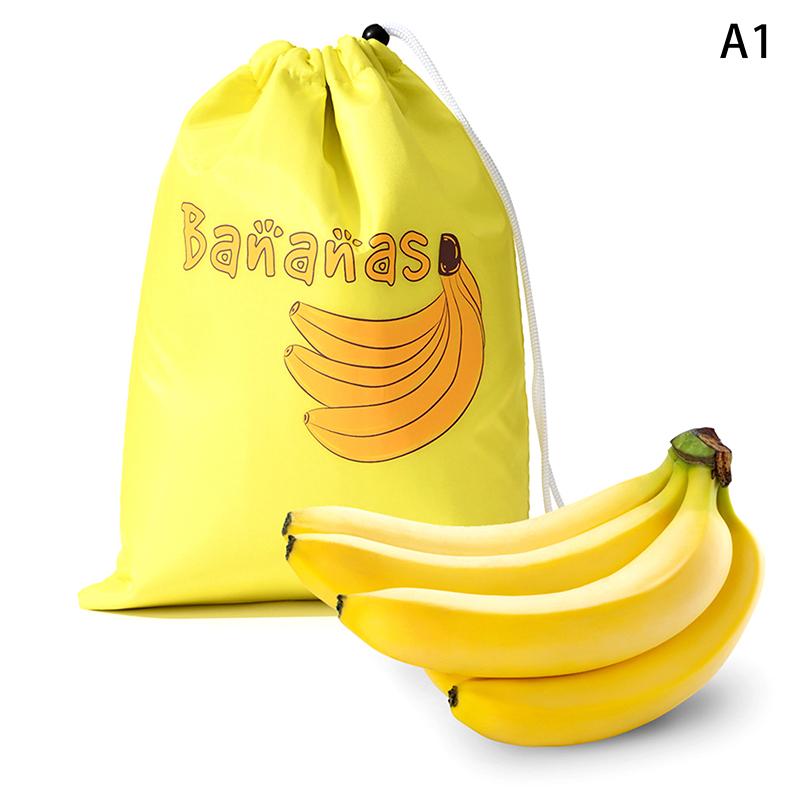 Fruit Vegetable Freshkeeping Bag Banana Storage Bag Vegetable Preservation Anti Ripening Insulated Drawstring Reusable