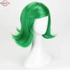 Movie Inside Out Disgust Cosplay Wigs Green Short Curly Heat Resistant Synthetic Hair Wig + Wig Cap