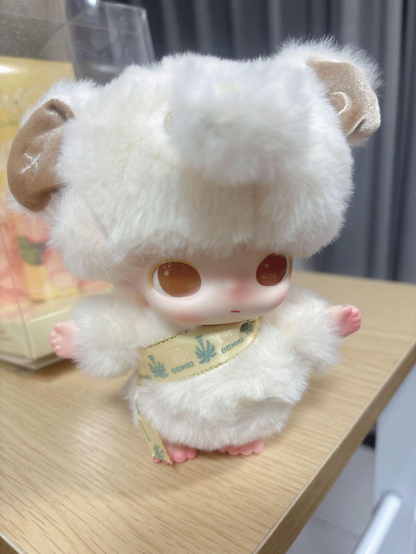 Таиланд Dimoo 50-летие Пао Пао Ма Т Белый Слон Виниловая Плюшевая Брелок-Игрушка 18