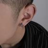 Vintage Zircon Star Chain Earings For Men Unisex Gothic Punk Hiphop Fashion Earings High-end Designer Jewelry Accessories Gift
