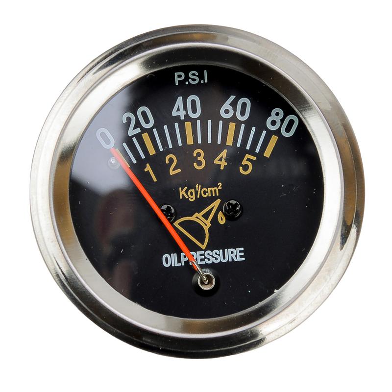 2" 52mm Mechanical Oil Pressure Gauge Meter 0-80 PSI Car Universal 12V