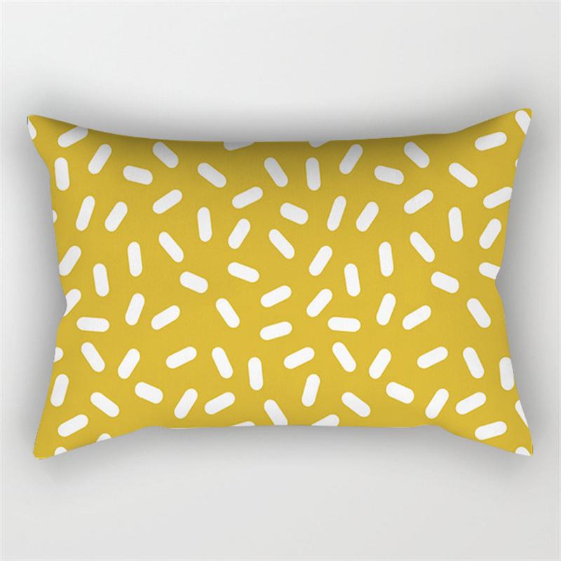 

30x50 см желтая наволочка с геометрическим принтом наволочка для дивана гостиная наволочка из полиэстера ананас наволочка для домашнего декора 30X50cm